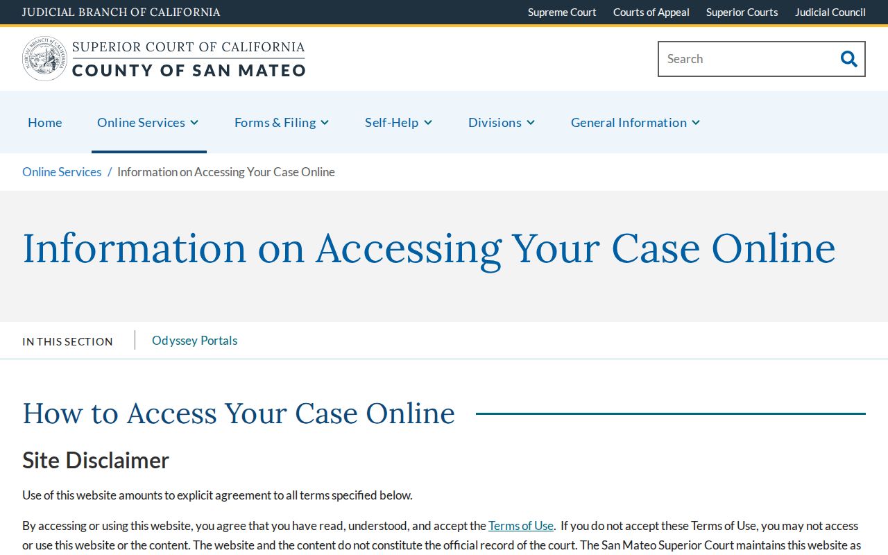 Pacifica residents directory San Mateo court access