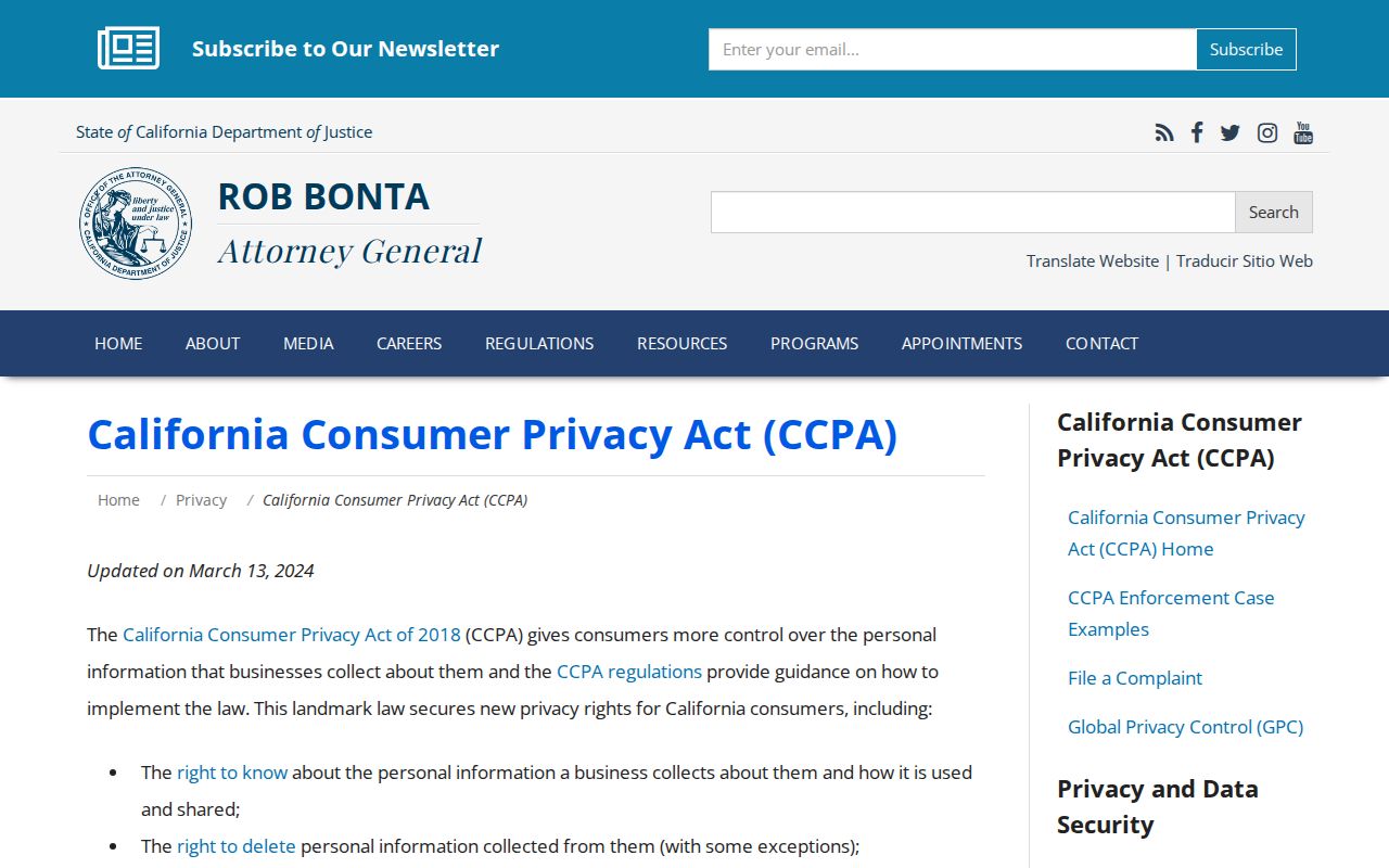 Pacifica neighbors California privacy rights