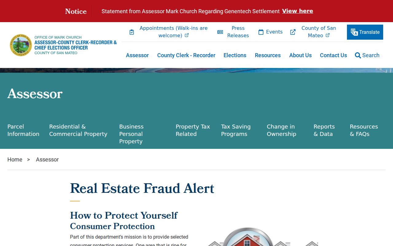 Pacifica neighbors county real estate fraud alert
