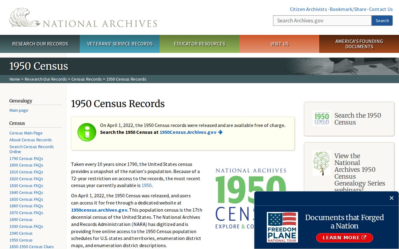 Pacifica previous residents 1950 census research