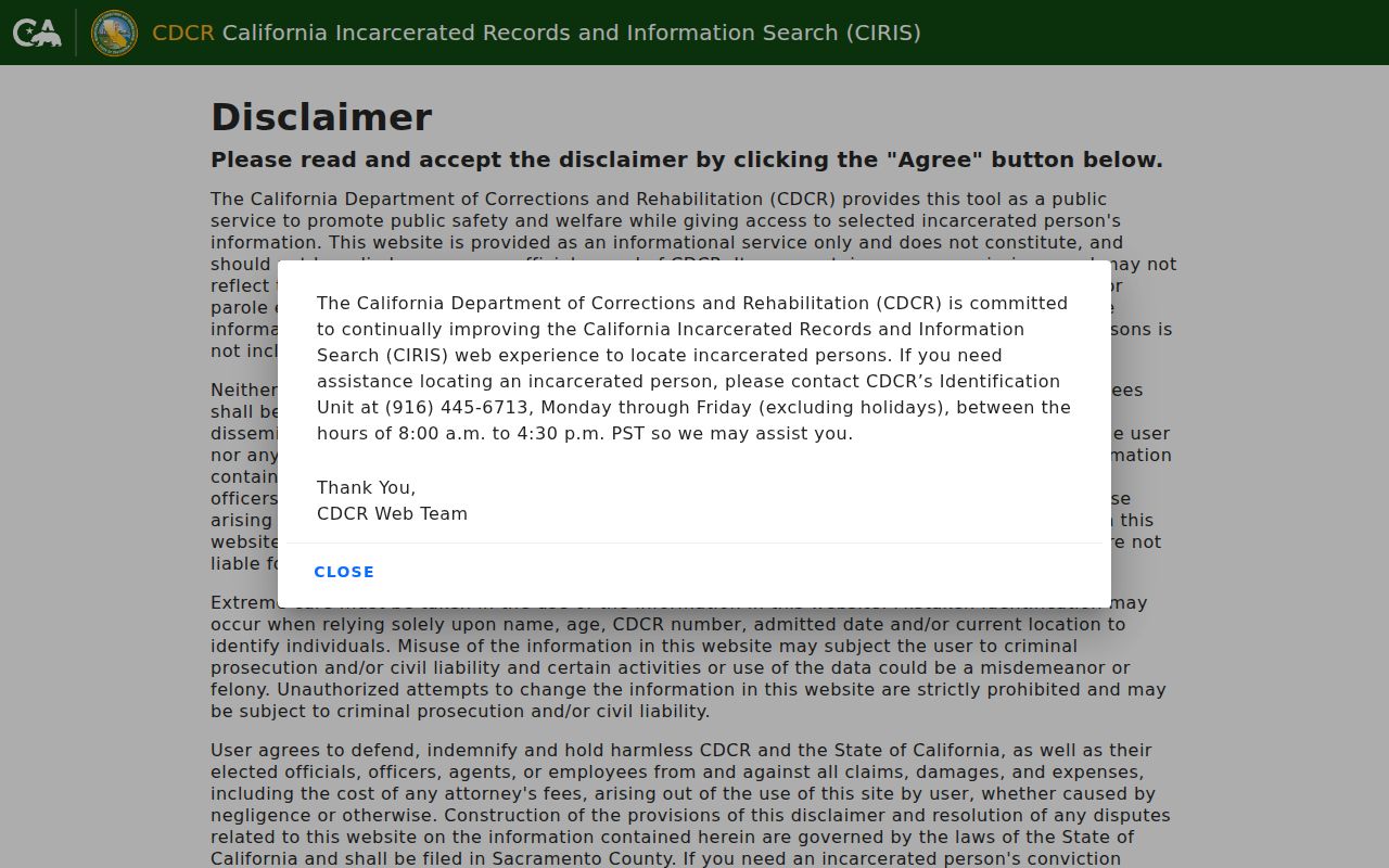 Pacifica resident lookup California incarcerated person locator